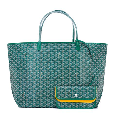 green goyard tote